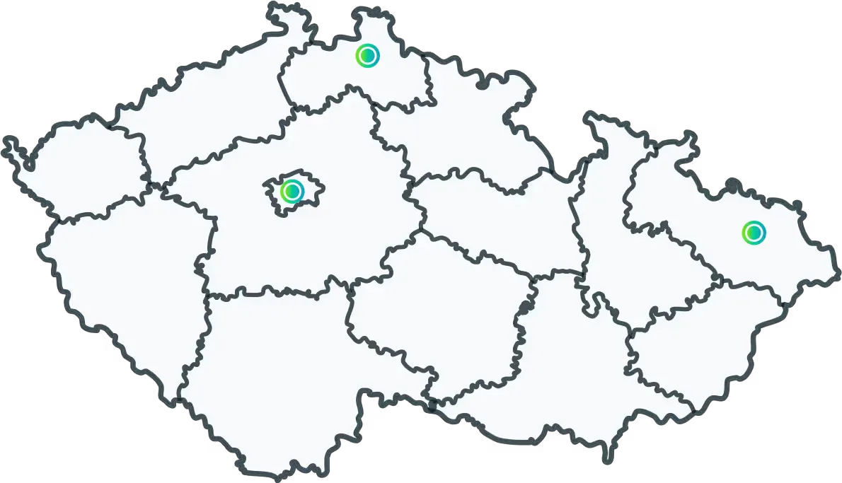 Mapa působnosti ENEROOO