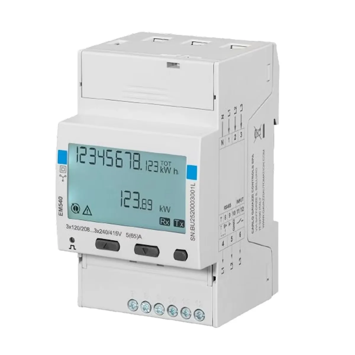 ER12M - ENEROOO Modbus elektroměr – pohled 2