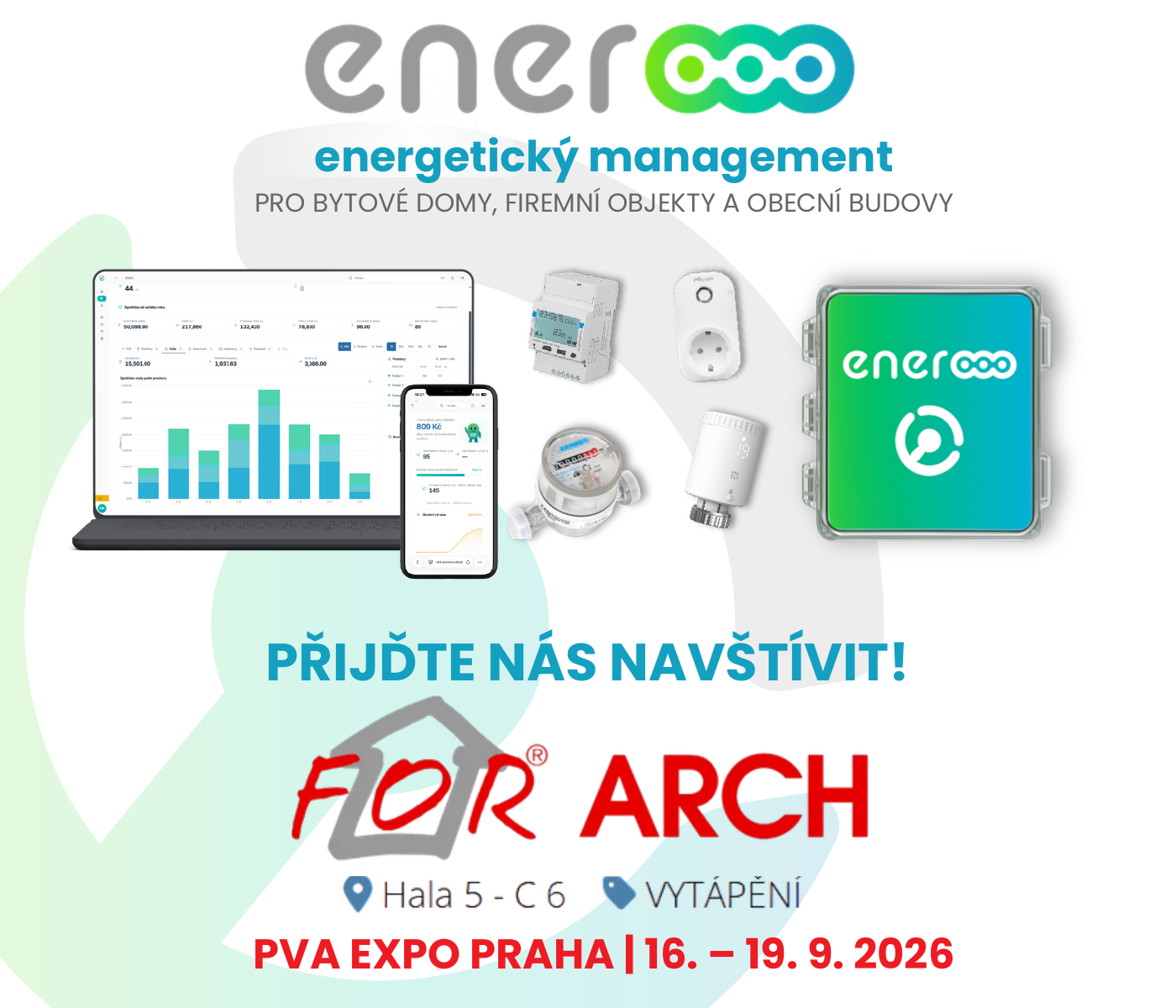 Přijďte nás navštívit na veletrhu FOR ARCH, PVA EXPO Praha, 16.–19. 9. 2026, hala 5, stánek C 6
